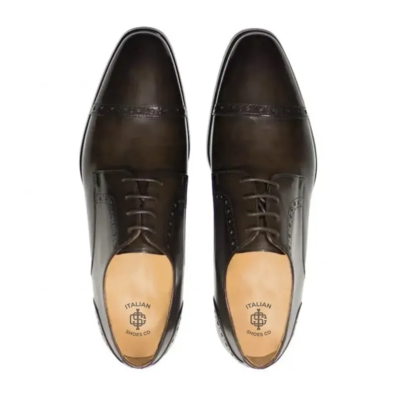 Premium Handmade Leather CapToe Oxford Shoes