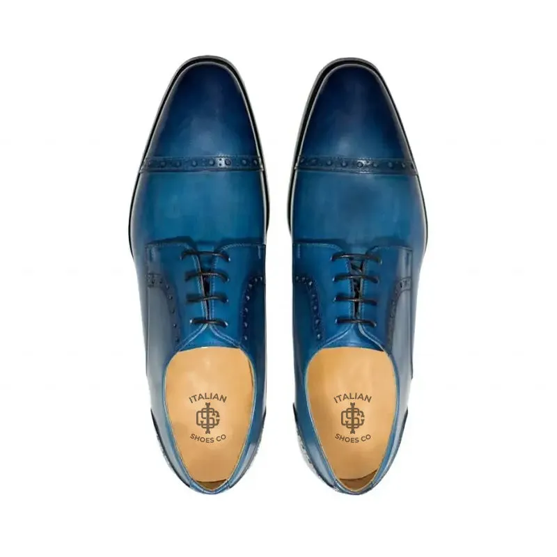 Premium Handmade Leather CapToe Oxford Shoes