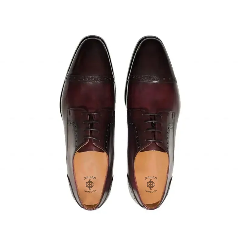 Premium Handmade Leather CapToe Oxford Shoes