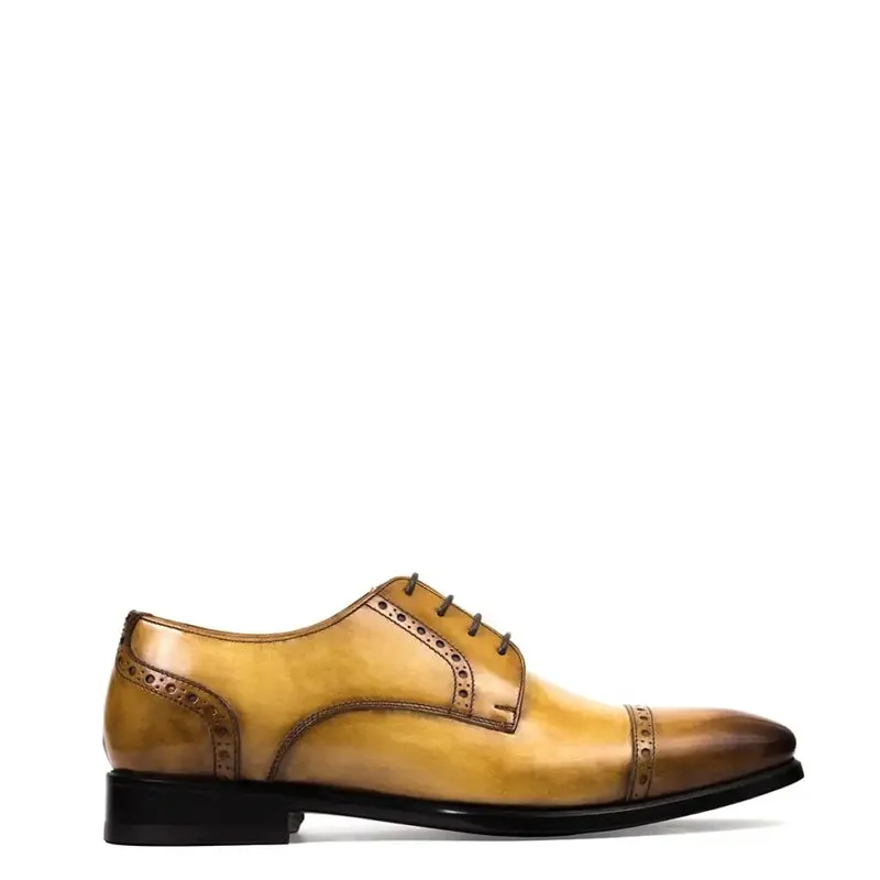 Premium Handmade Leather CapToe Oxford Shoes