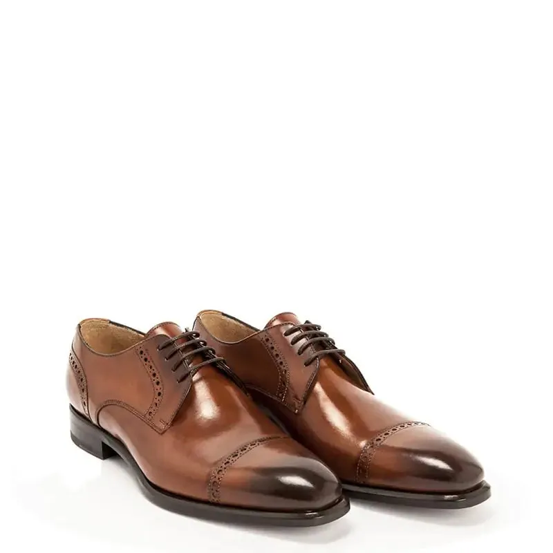 Premium Handmade Leather CapToe Oxford Shoes
