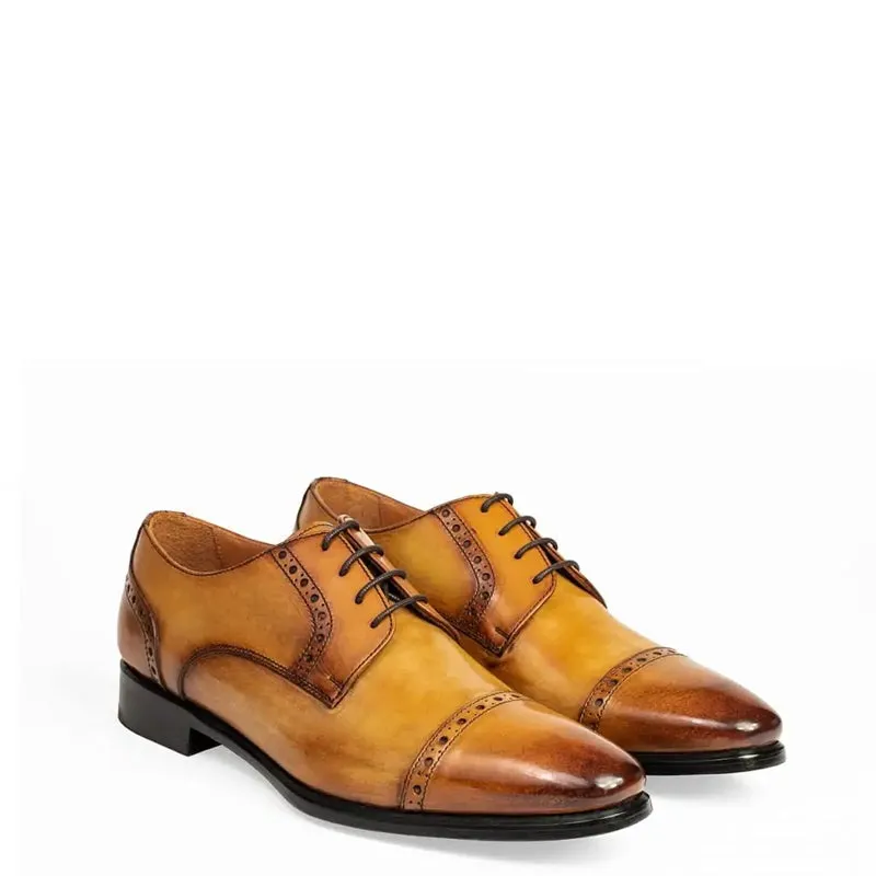 Premium Handmade Leather CapToe Oxford Shoes