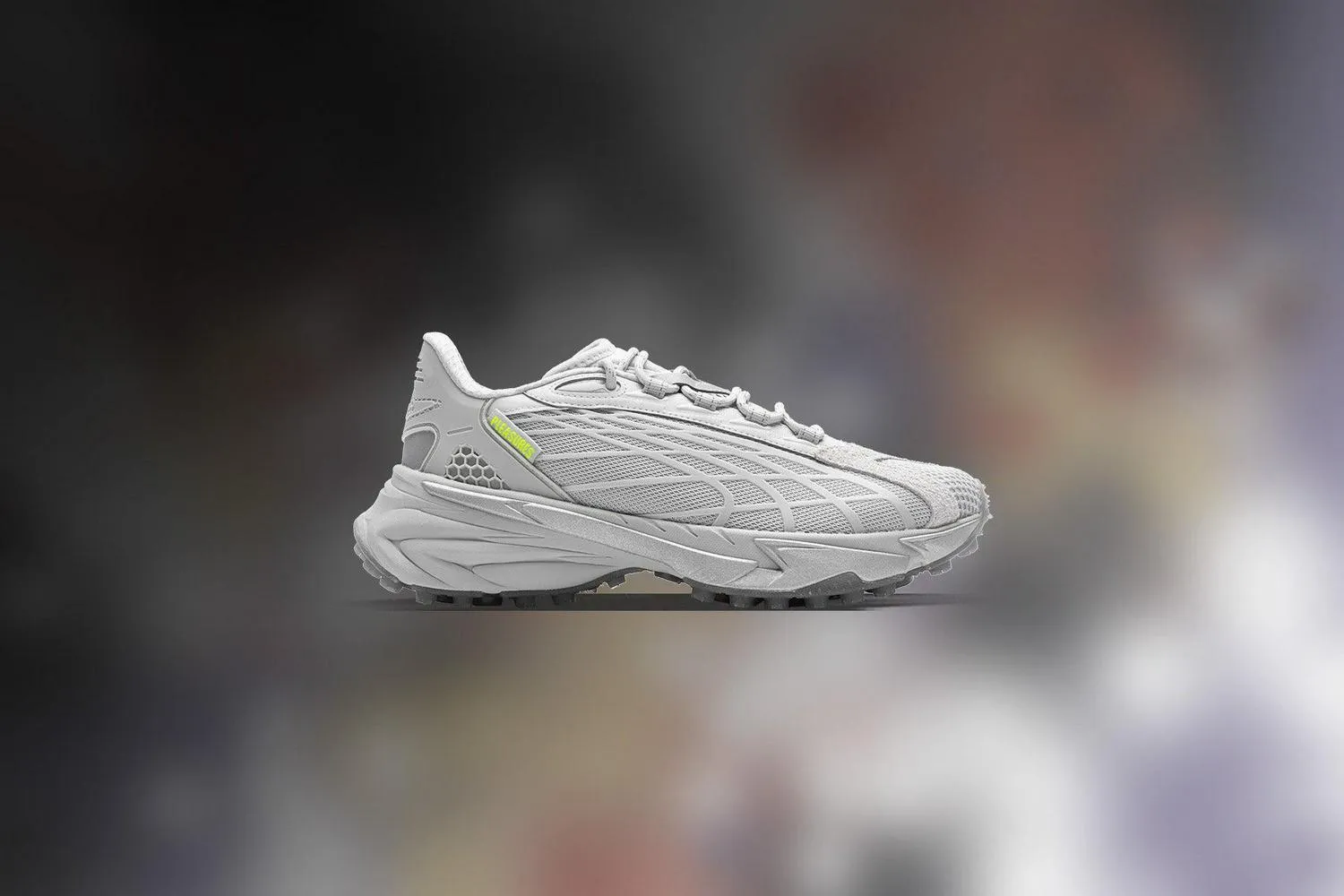 Puma x Pleasures Spirex Glacial Cool Light Grey 396037-02 Shoe Sneaker Trainer