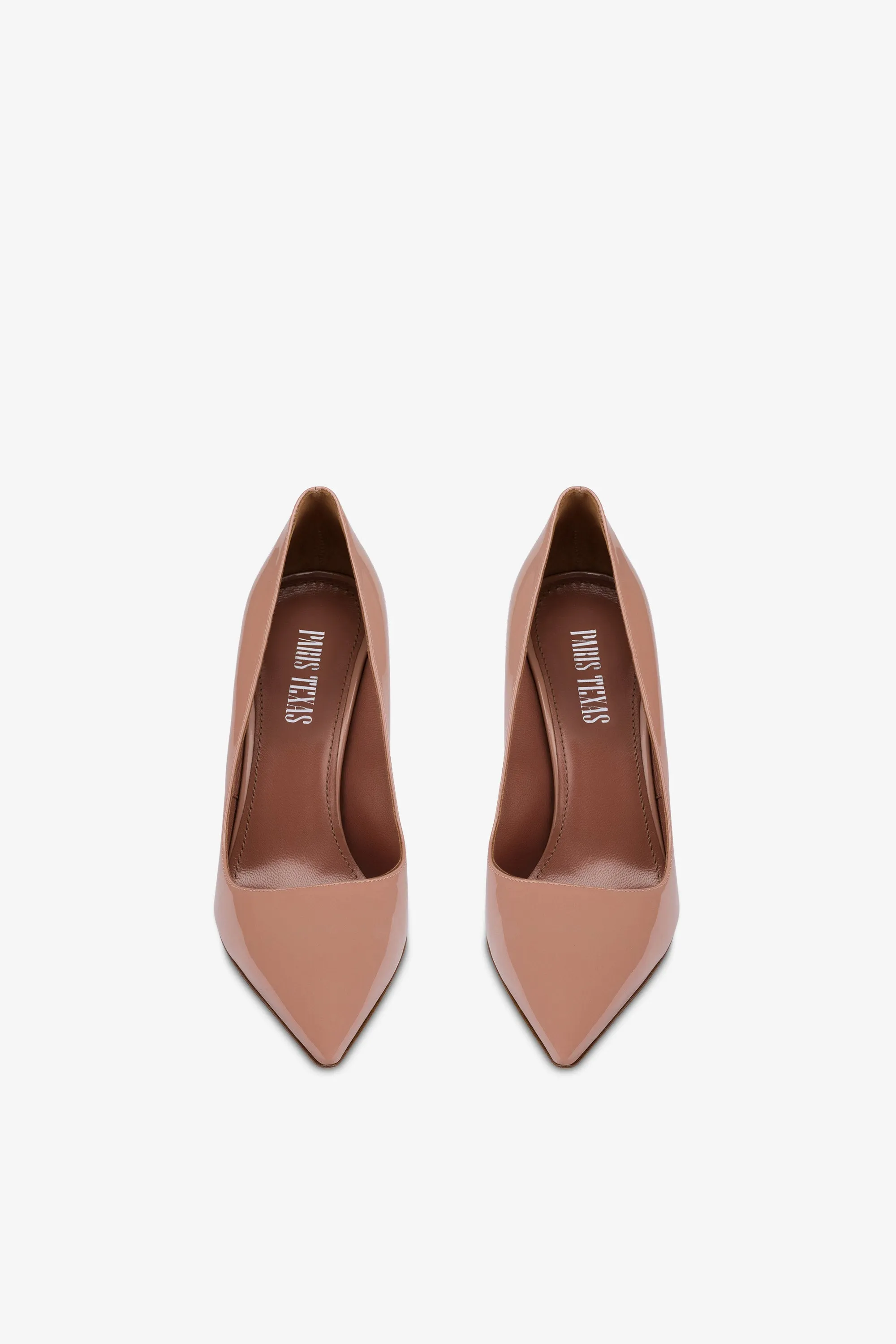 Pumps in dark phard patent leather