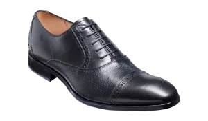Ramsgate - Black Calf / Black Deerskin Toe Cap Oxford