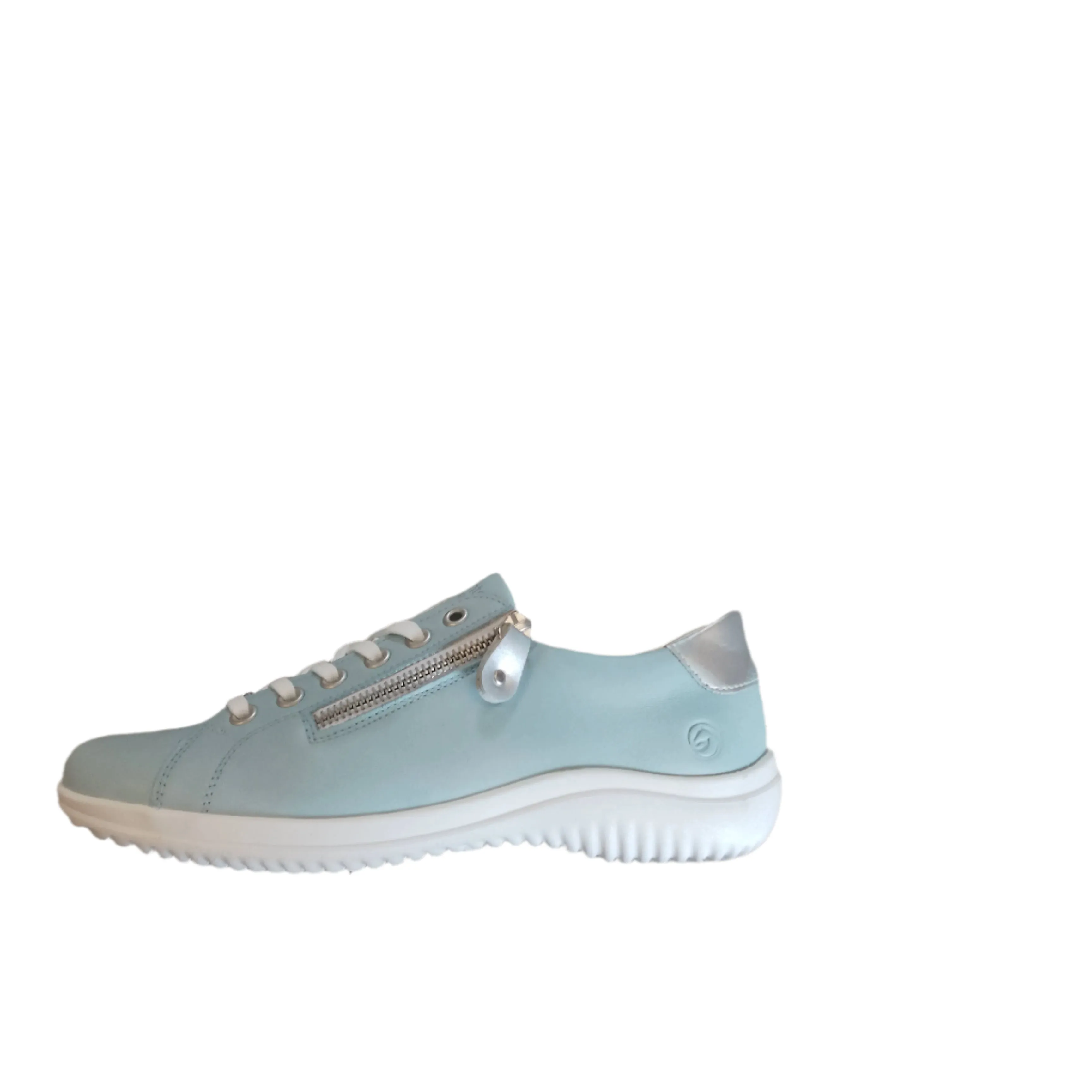 Remonte Pale Blue Leather Trainer