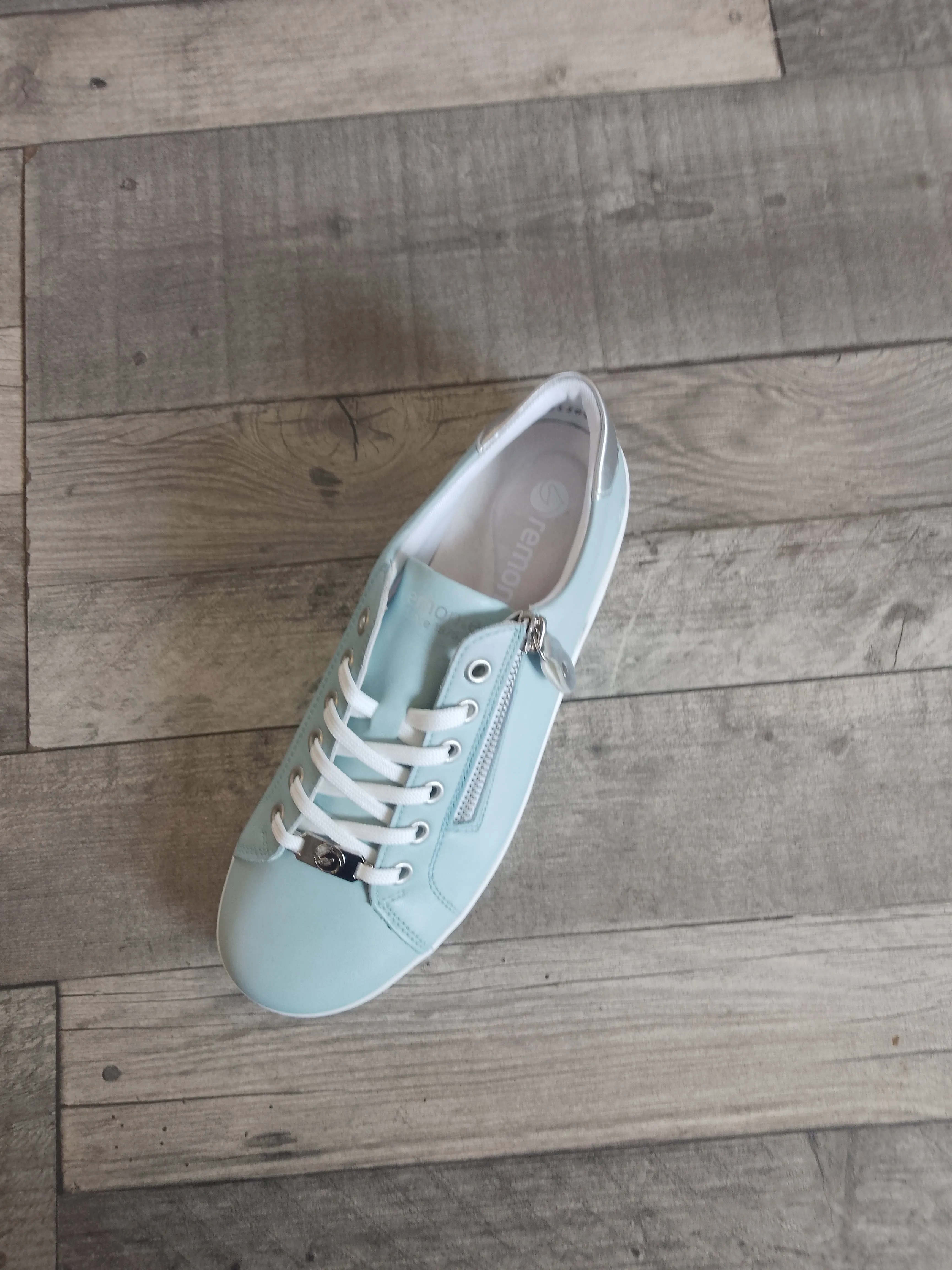 Remonte Pale Blue Leather Trainer