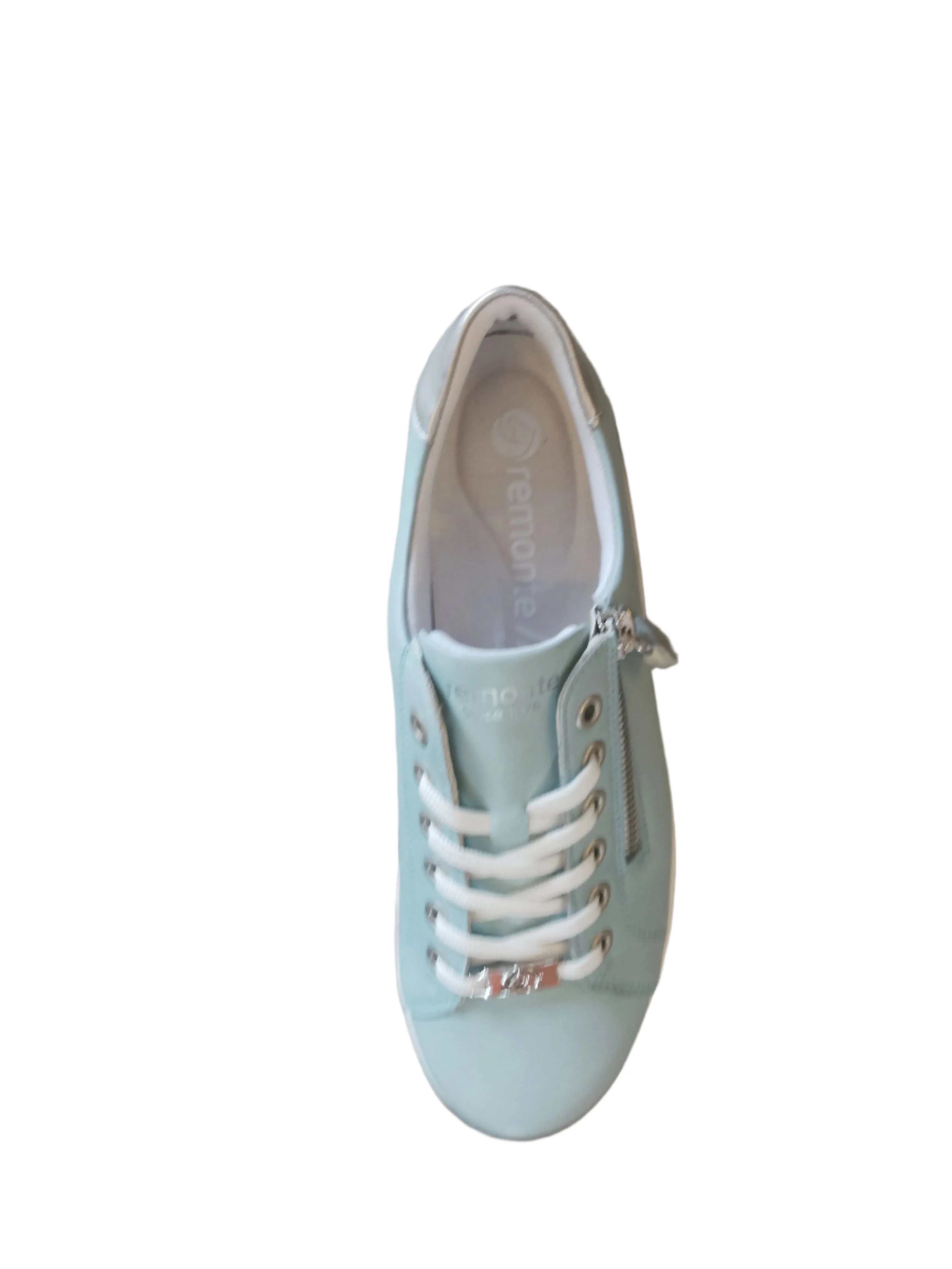 Remonte Pale Blue Leather Trainer