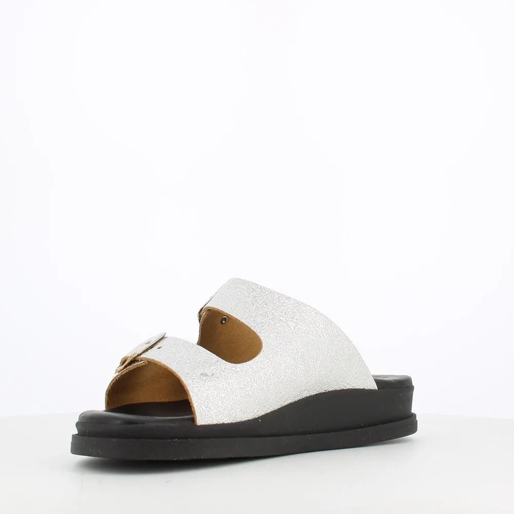 Rizzoli Buckle Sandal Silver