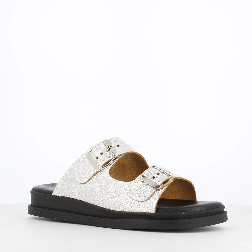 Rizzoli Buckle Sandal Silver