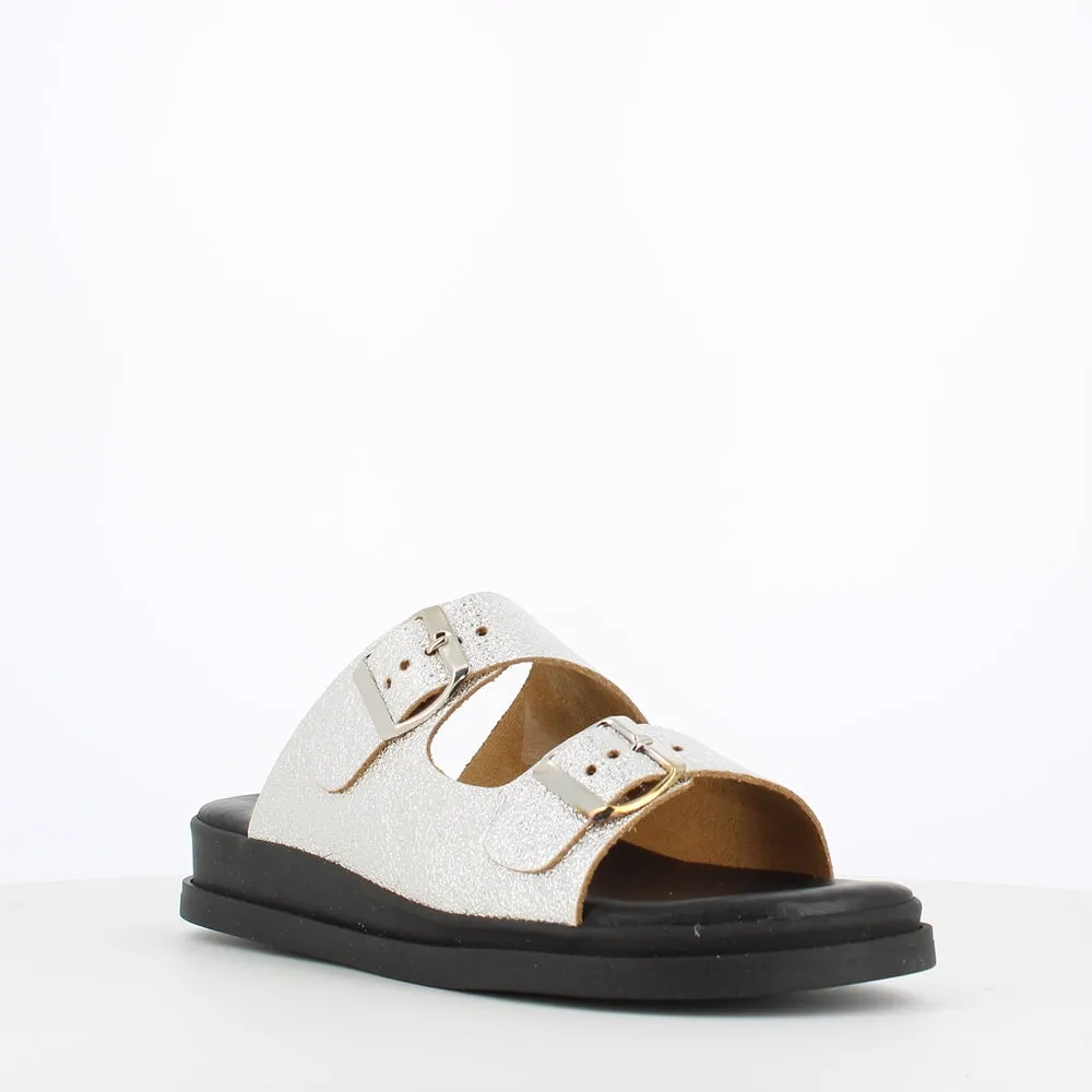 Rizzoli Buckle Sandal Silver