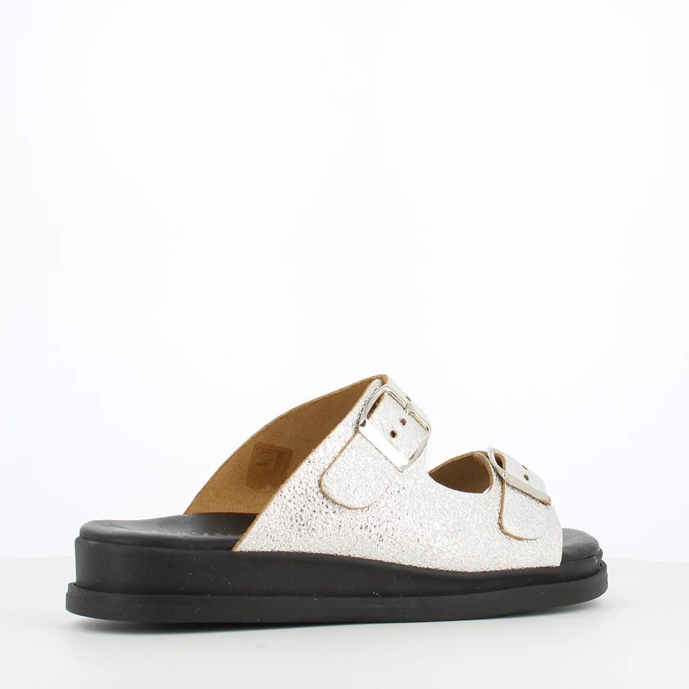 Rizzoli Buckle Sandal Silver
