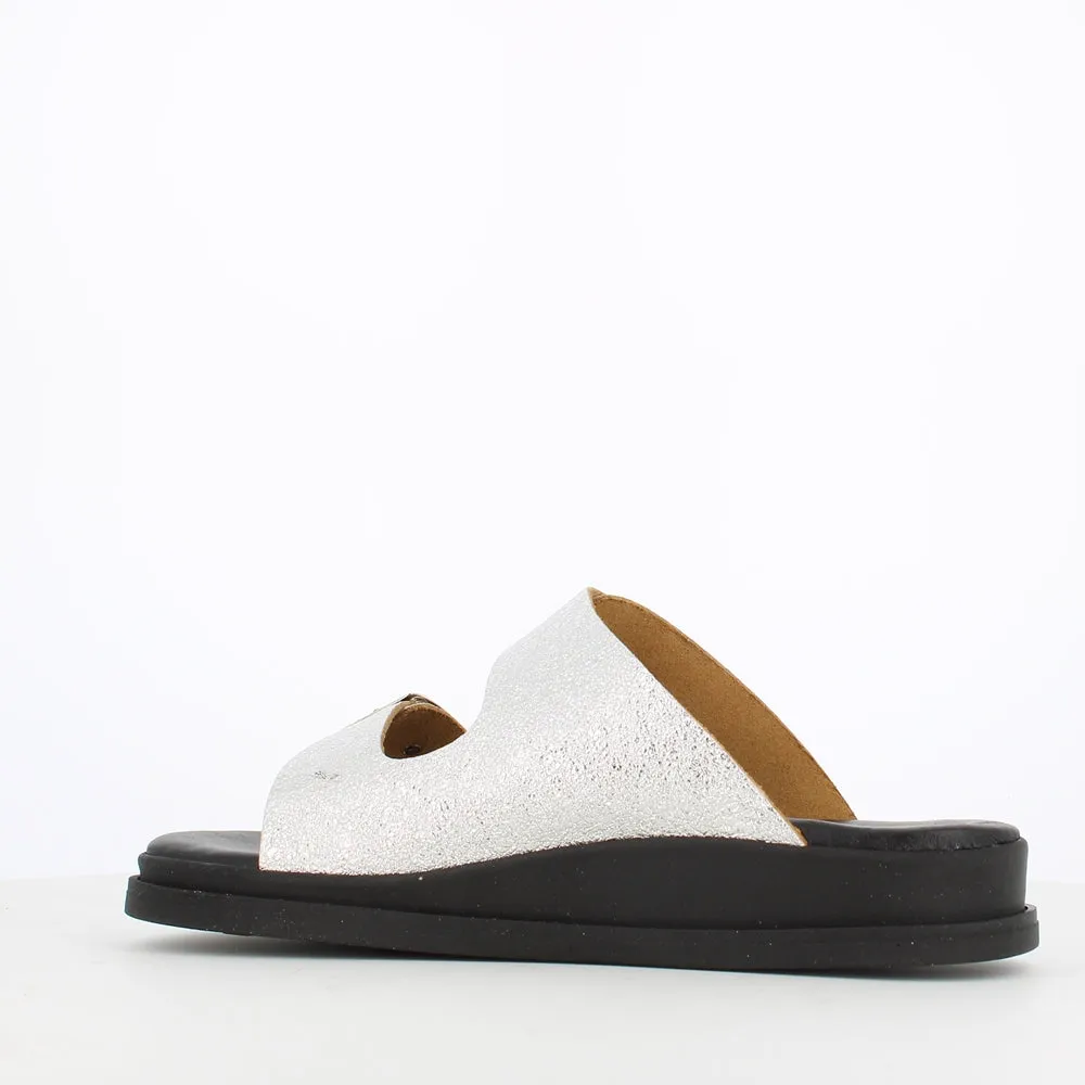 Rizzoli Buckle Sandal Silver