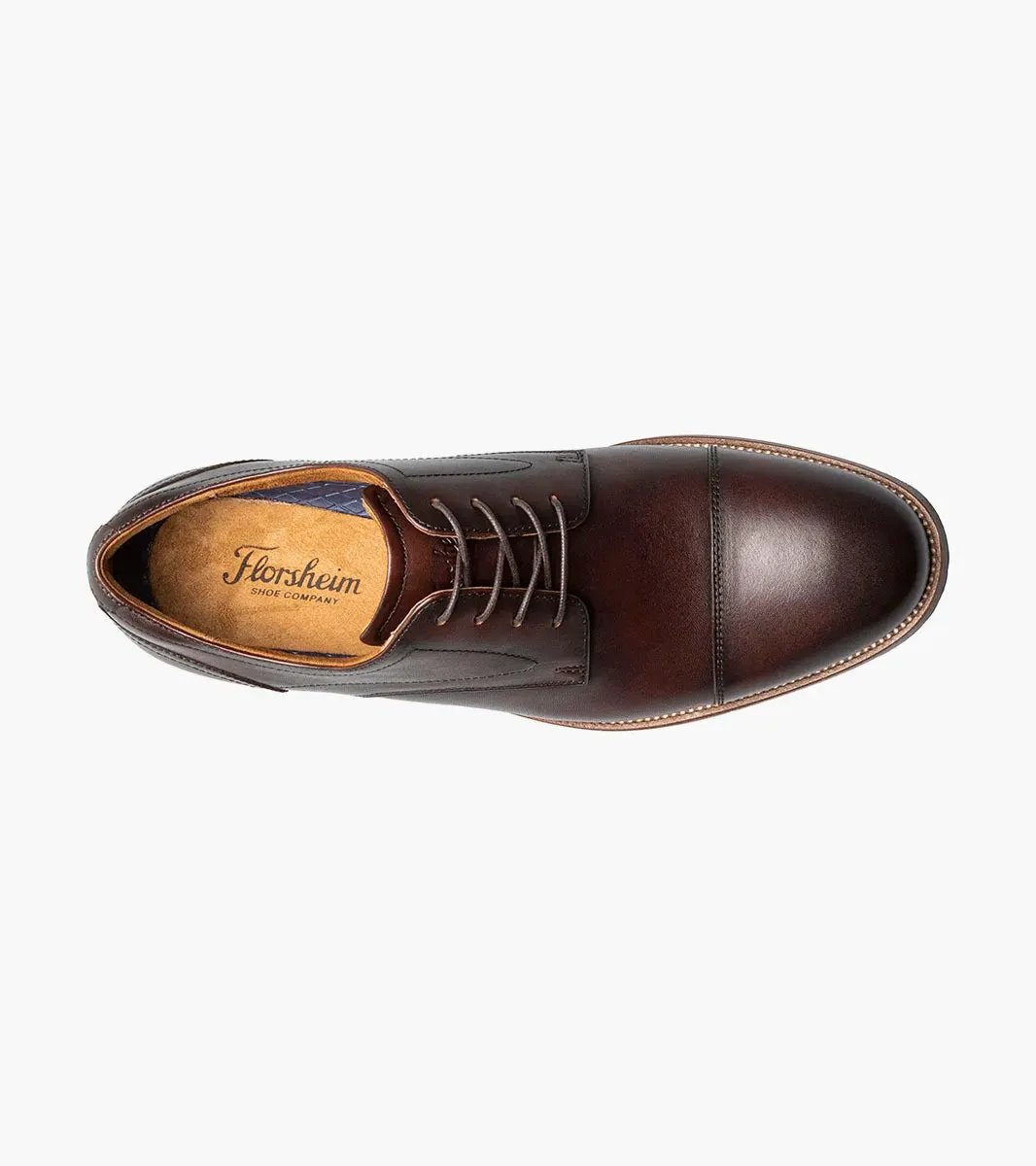 Rucci Cap Toe Oxford-Brown | Florsheim