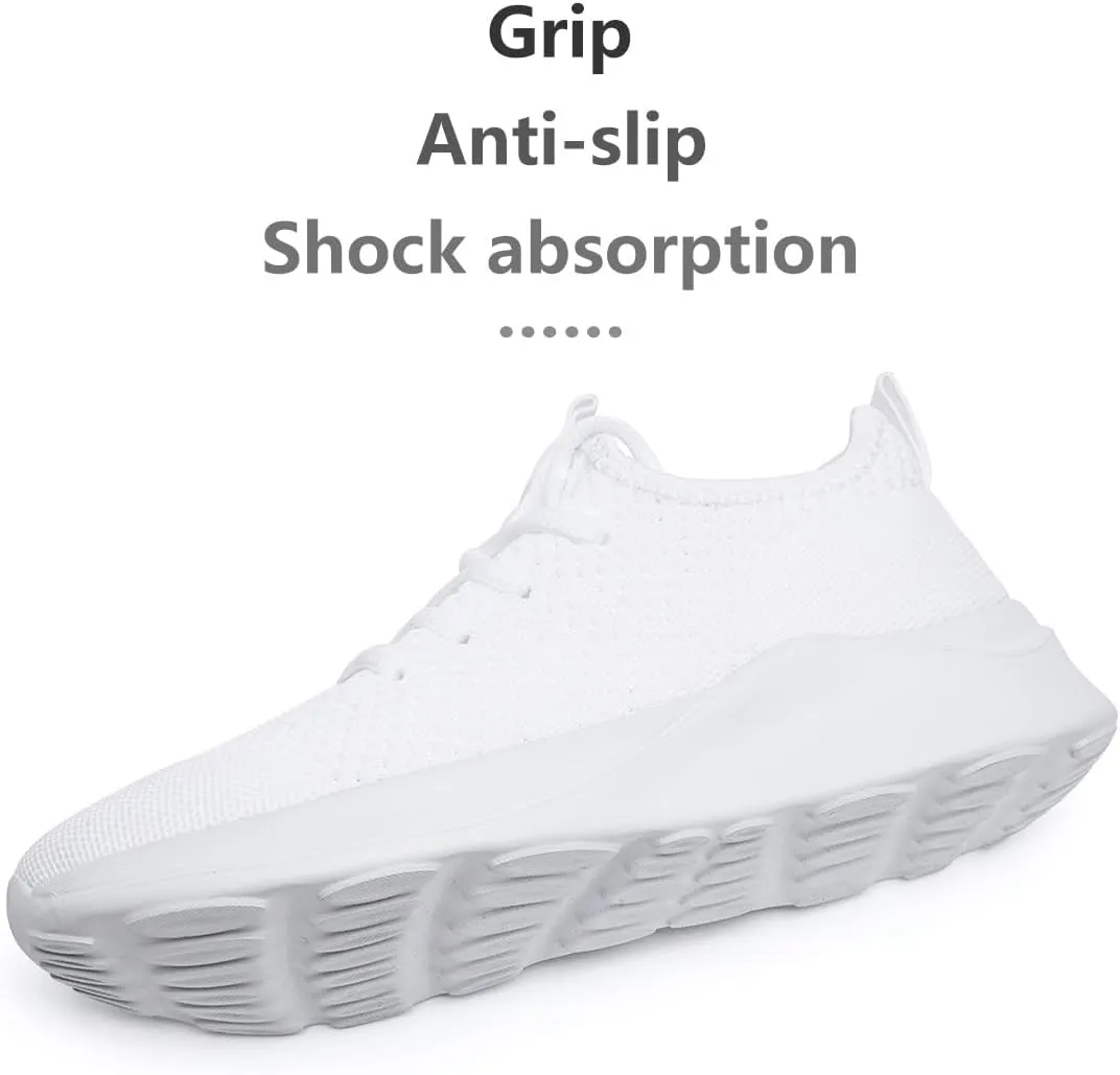 Running Shoes for Men Slip on Tennis Shoes Fashion Sneakers Lightweight Breathable Casual Walking Shoes Outdoor Workout Athletic Training Gym Trainer Sport Dark_Green Size 8.5