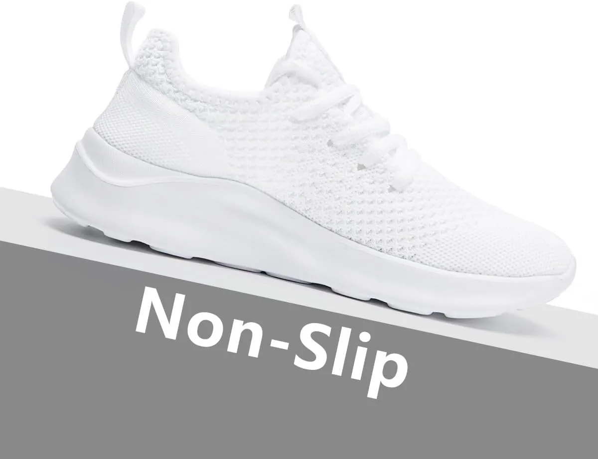 Running Shoes for Men Slip on Tennis Shoes Fashion Sneakers Lightweight Breathable Casual Walking Shoes Outdoor Workout Athletic Training Gym Trainer Sport Dark_Green Size 8.5
