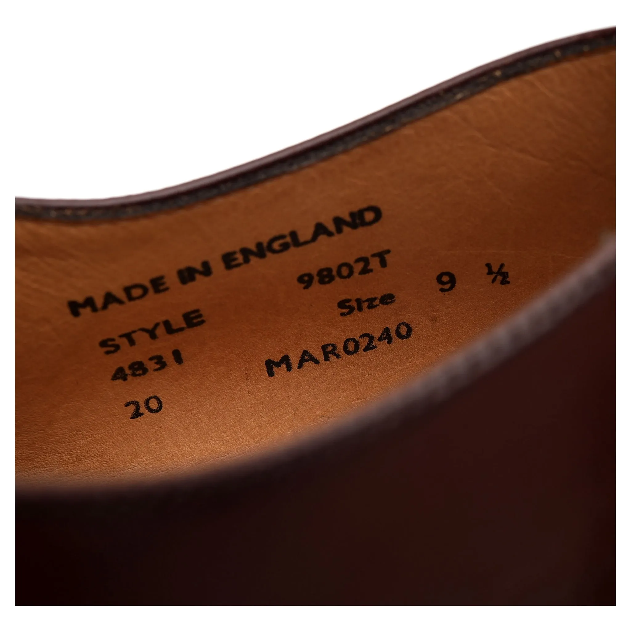 Shipton & Heneage '9802T' Brown Leather Oxford UK 9.5