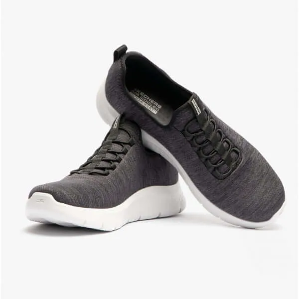 Skechers 216484/BKW GO WALK FLEX-ULTRA Mens Trainers Black/White