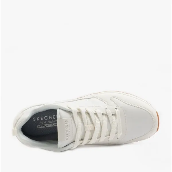 Skechers 232152/WHT UNO Mens Casual Trainers White