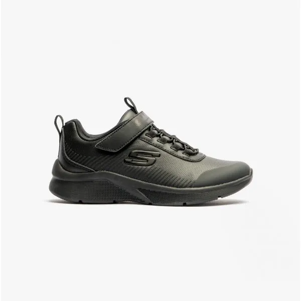 Skechers 302607L/BBK MICROSPEC CLASSROOM CUTIE Boys Trainers Black