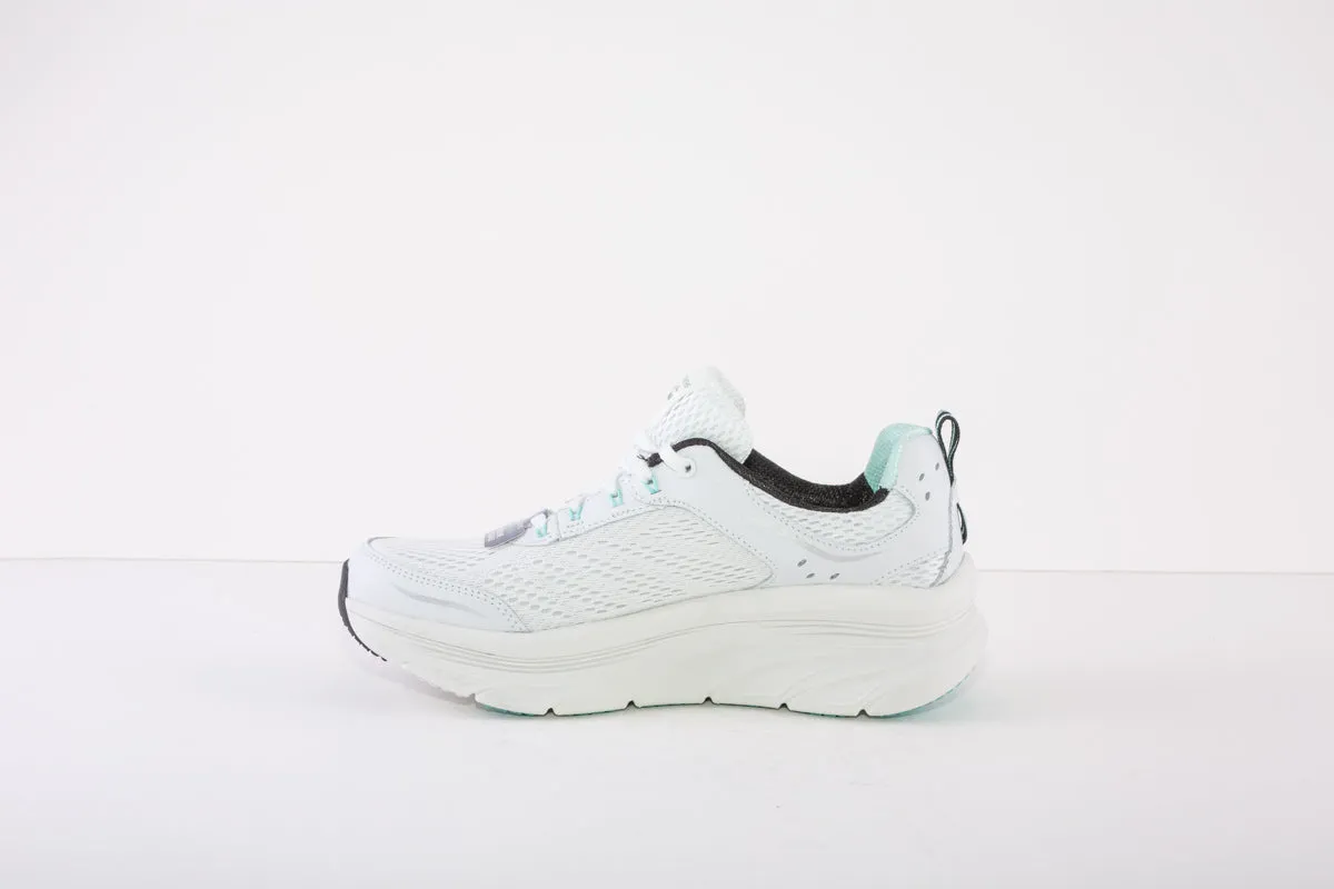 SKECHERS :D'LUX WALKER-INFINITE MOTION TRAINER - WHITE/BLACK