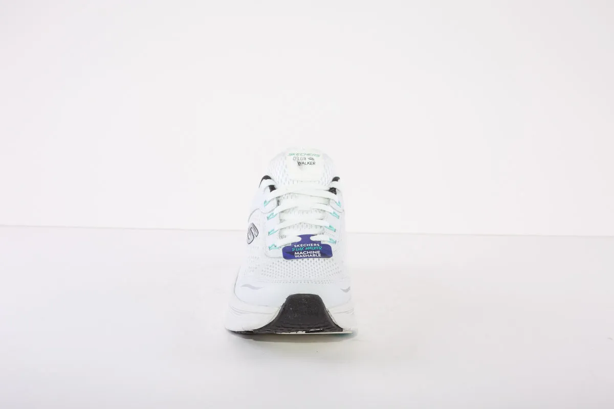 SKECHERS :D'LUX WALKER-INFINITE MOTION TRAINER - WHITE/BLACK