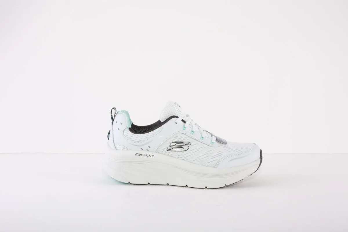 SKECHERS :D'LUX WALKER-INFINITE MOTION TRAINER - WHITE/BLACK
