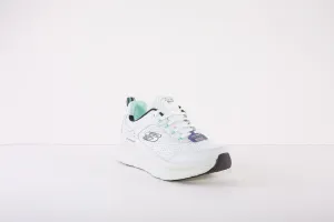 SKECHERS :D'LUX WALKER-INFINITE MOTION TRAINER - WHITE/BLACK