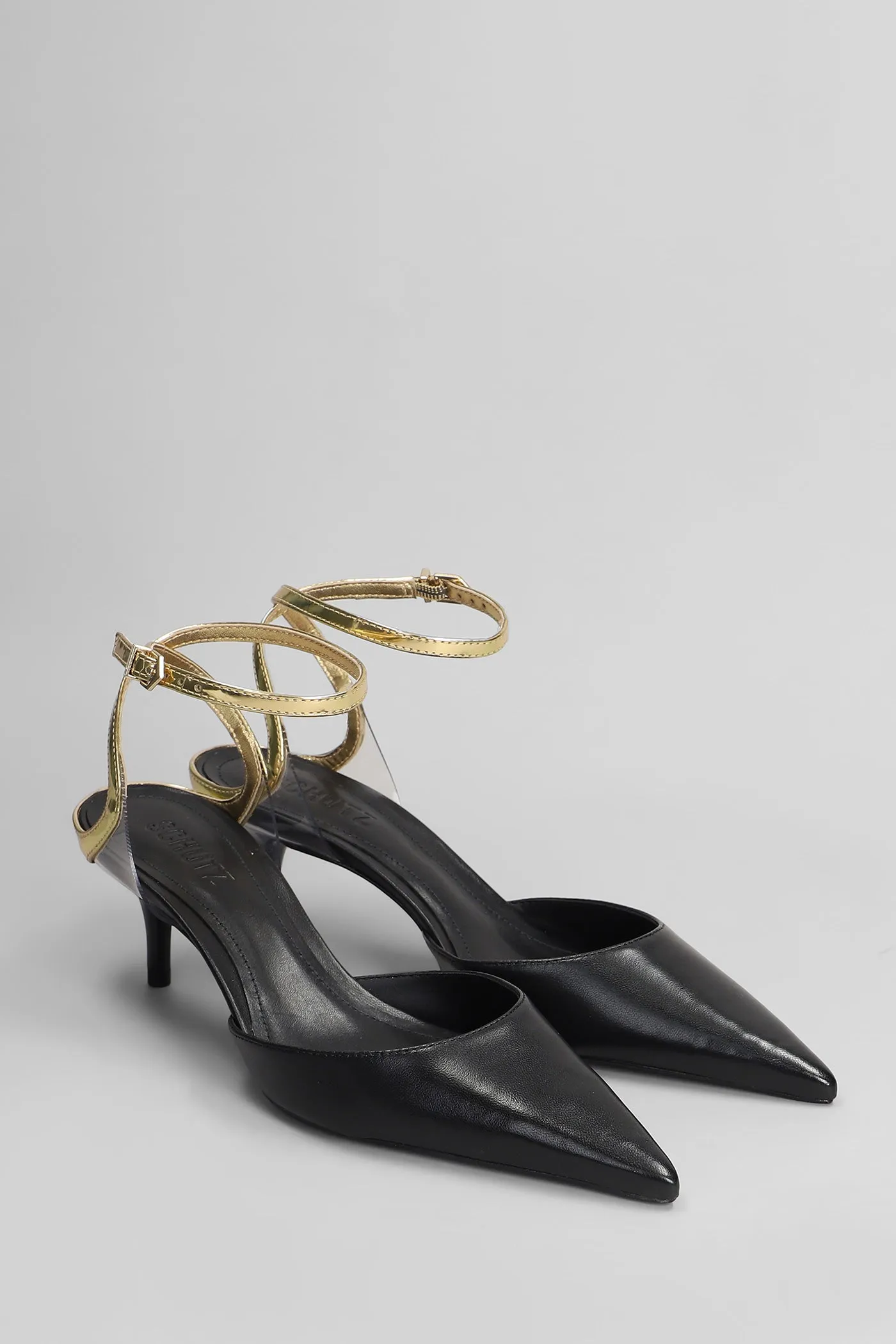 Skye Pump Mid Pumps in black leather
