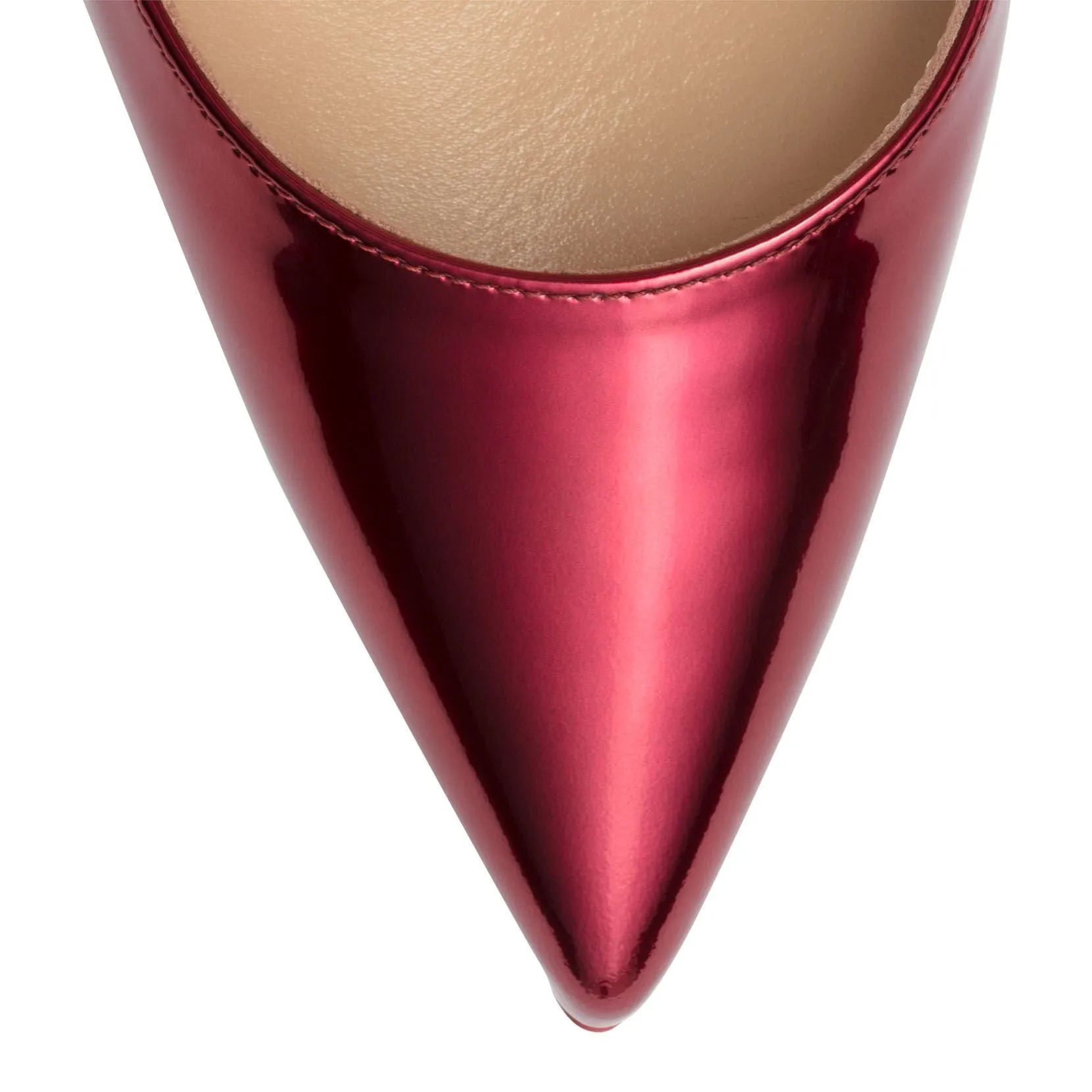 So Kate 120 metallic red patent leather pumps