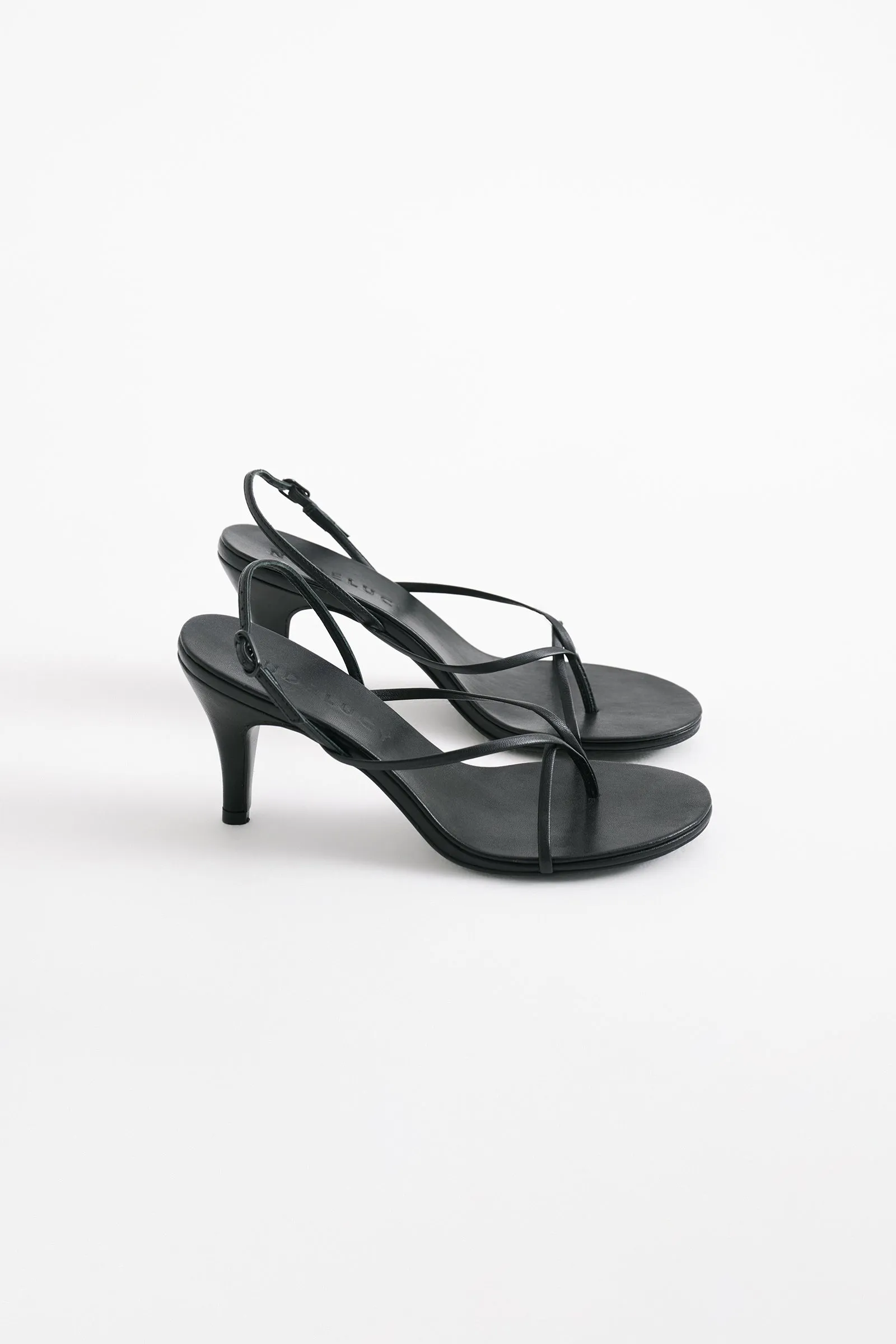 STACE LEATHER SLINGBACK HEEL
