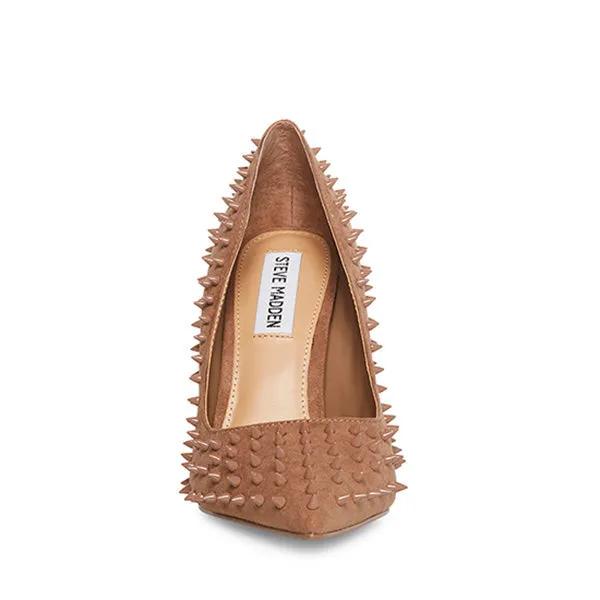 Stiletto Steve Stud Dress Pumps Madden Printed Vala-S High Toe Award-winning Responsive service Mocha Pointed