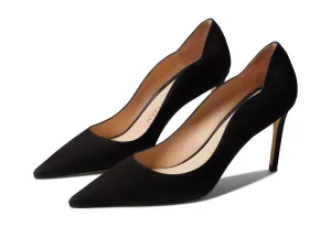 Stuart Weitzman Womens Stuart 85 Scallop Pump Black 5 B
