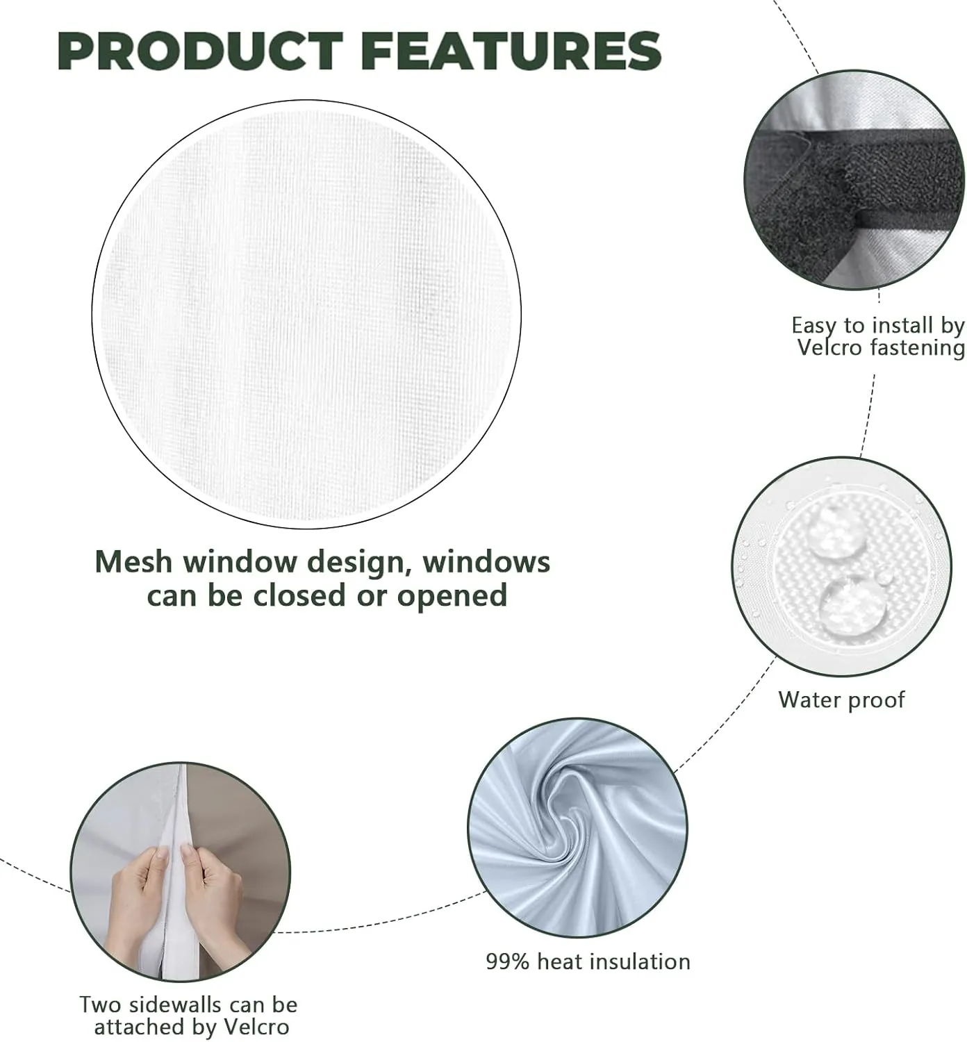 Sunshade Sidewall with Mesh Window for 10x10 Pop Up Canopy - Straight Leg, Outdoor Instant Canopy Sidewalls, 3 Packs (10 x 10, Navy with Silver Coating)