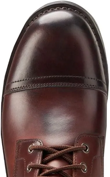 SUREWAY 6 Inch Men's Lace-up Ankle Boot - Cap Toe, Captain Genuine Leather Lace up Chukka Boots for Men,Classic Comfort Oxford Style Footwear