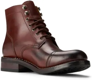SUREWAY 6 Inch Men's Lace-up Ankle Boot - Cap Toe, Captain Genuine Leather Lace up Chukka Boots for Men,Classic Comfort Oxford Style Footwear