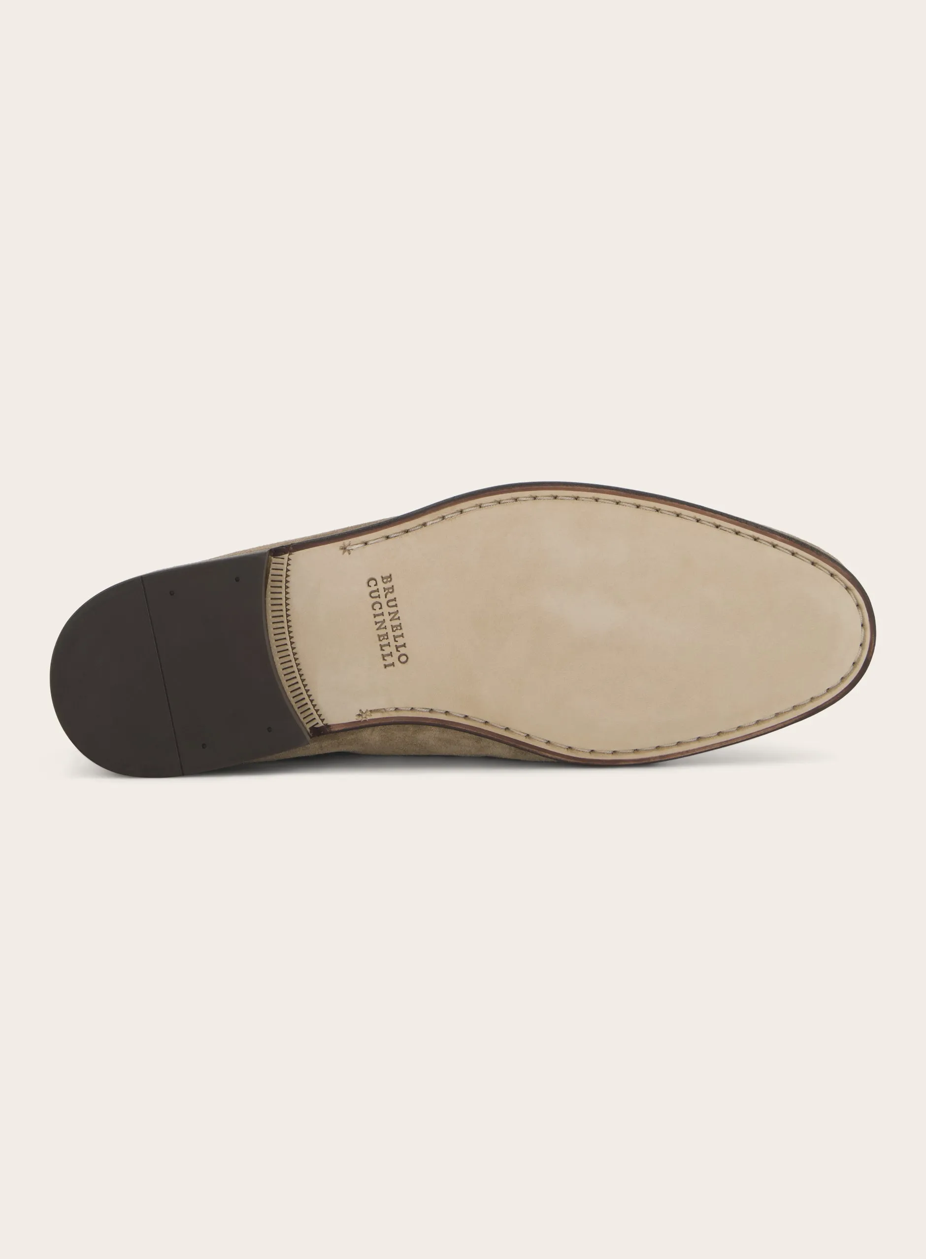 Tassel loafers van suède