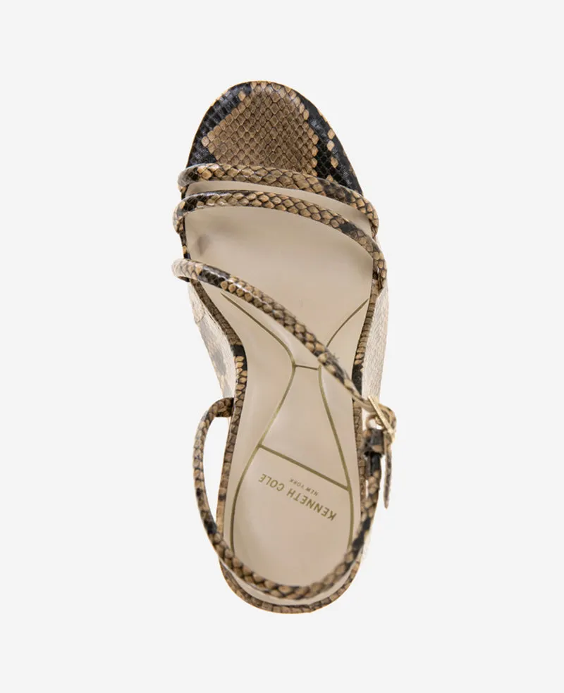Tatiana Snake Print Platform Wedge Sandal