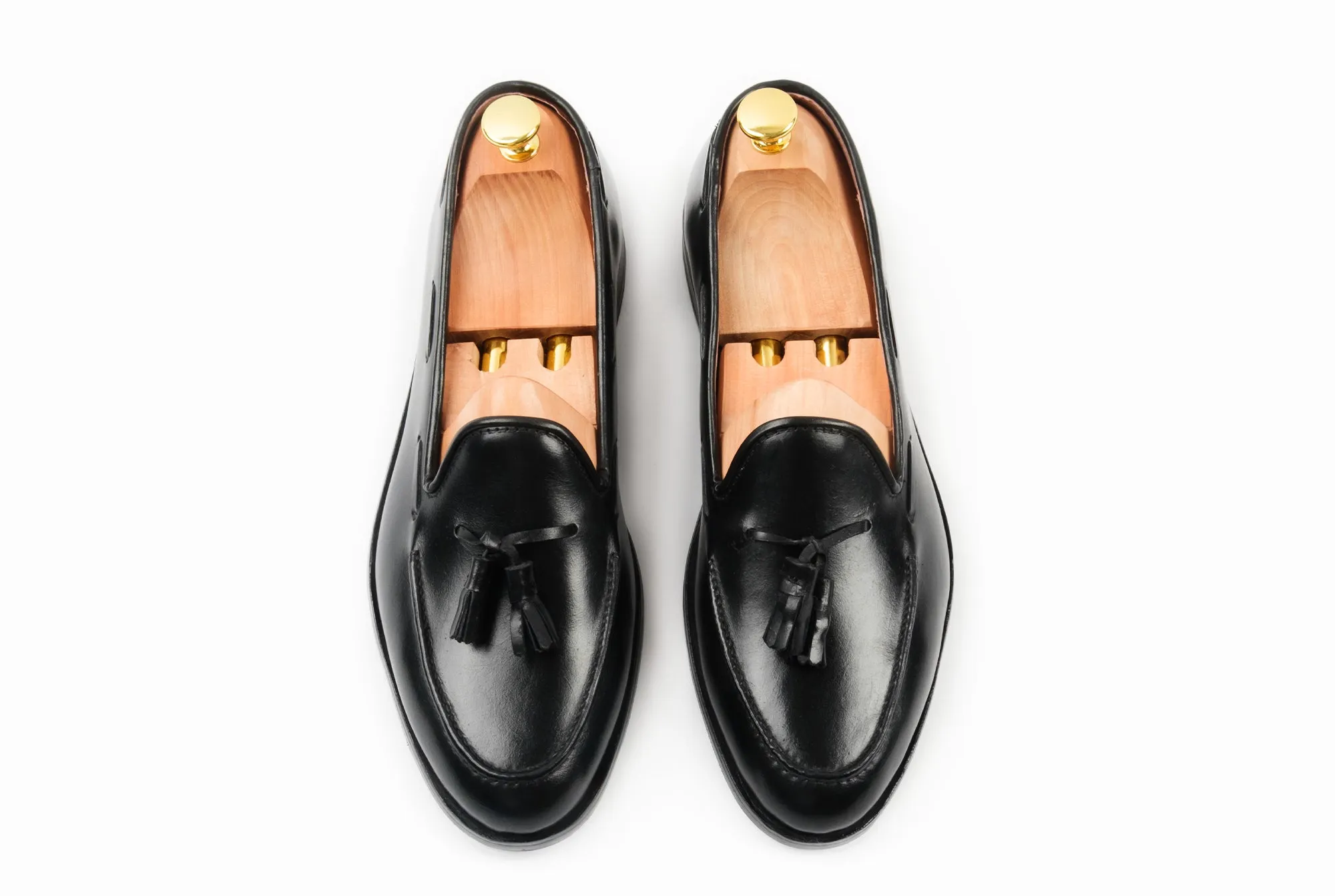 The Grand Tassel Loafer - Black Noir