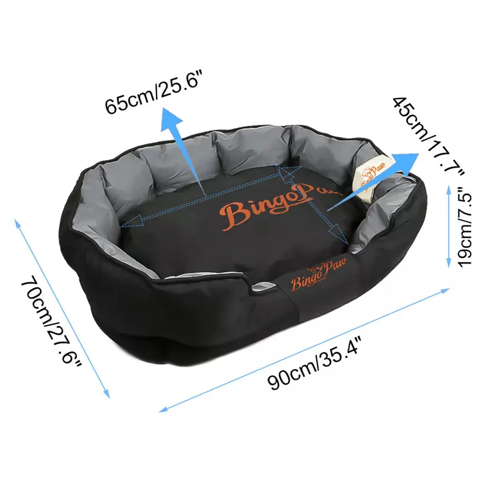 Thick Orthopedic Pet Bed Water-Resistant Cushion