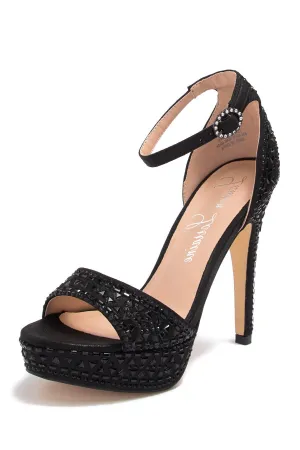 Toe Open Pumps While supplies last Prom Open Platform Strap Verified transactions Eifel Ankle Rhinestone Lauren Lorraine
