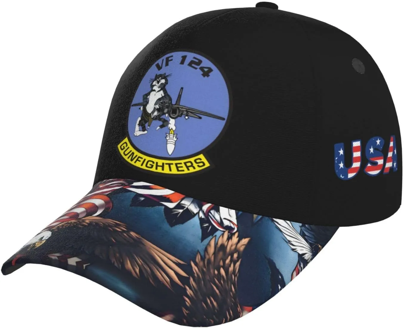 Vf-124 Squadron Hat Adjustable Baseball Cap for Men Women Dad Hat
