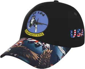 Vf-124 Squadron Hat Adjustable Baseball Cap for Men Women Dad Hat