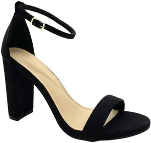 Wild Diva Women's High Chunky Block Heel Pump Dress Heeled Sandals