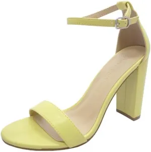 Wild Diva Women's High Chunky Block Heel Pump Dress Heeled Sandals