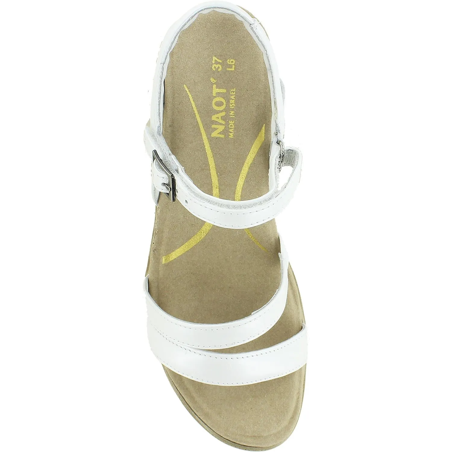 Women's Naot Bounty White Pearl Leather