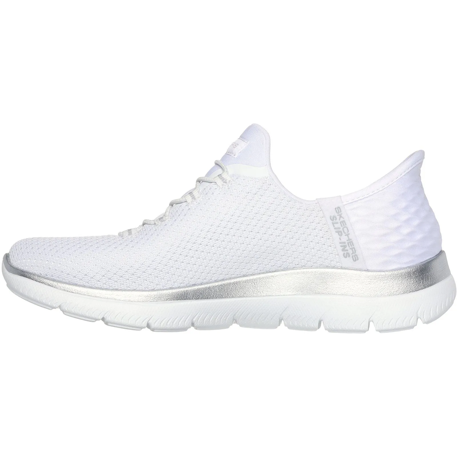 Women's Wide Fit Skechers 150123 Slip-ins Summits Diamond Dream Trainer