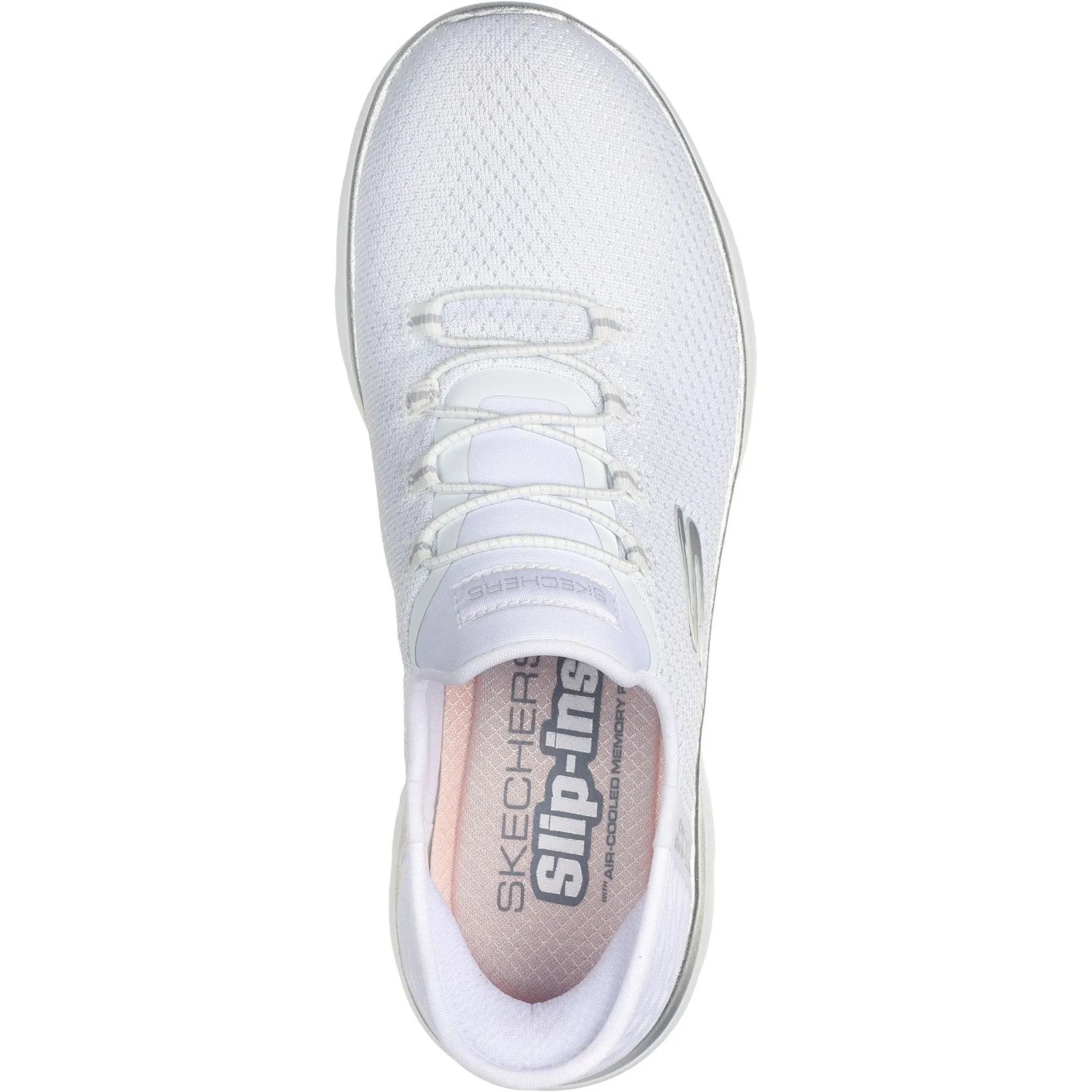 Women's Wide Fit Skechers 150123 Slip-ins Summits Diamond Dream Trainer