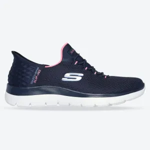 Women's Wide Fit Skechers 150123 Slip-ins Summits Diamond Dream Trainer