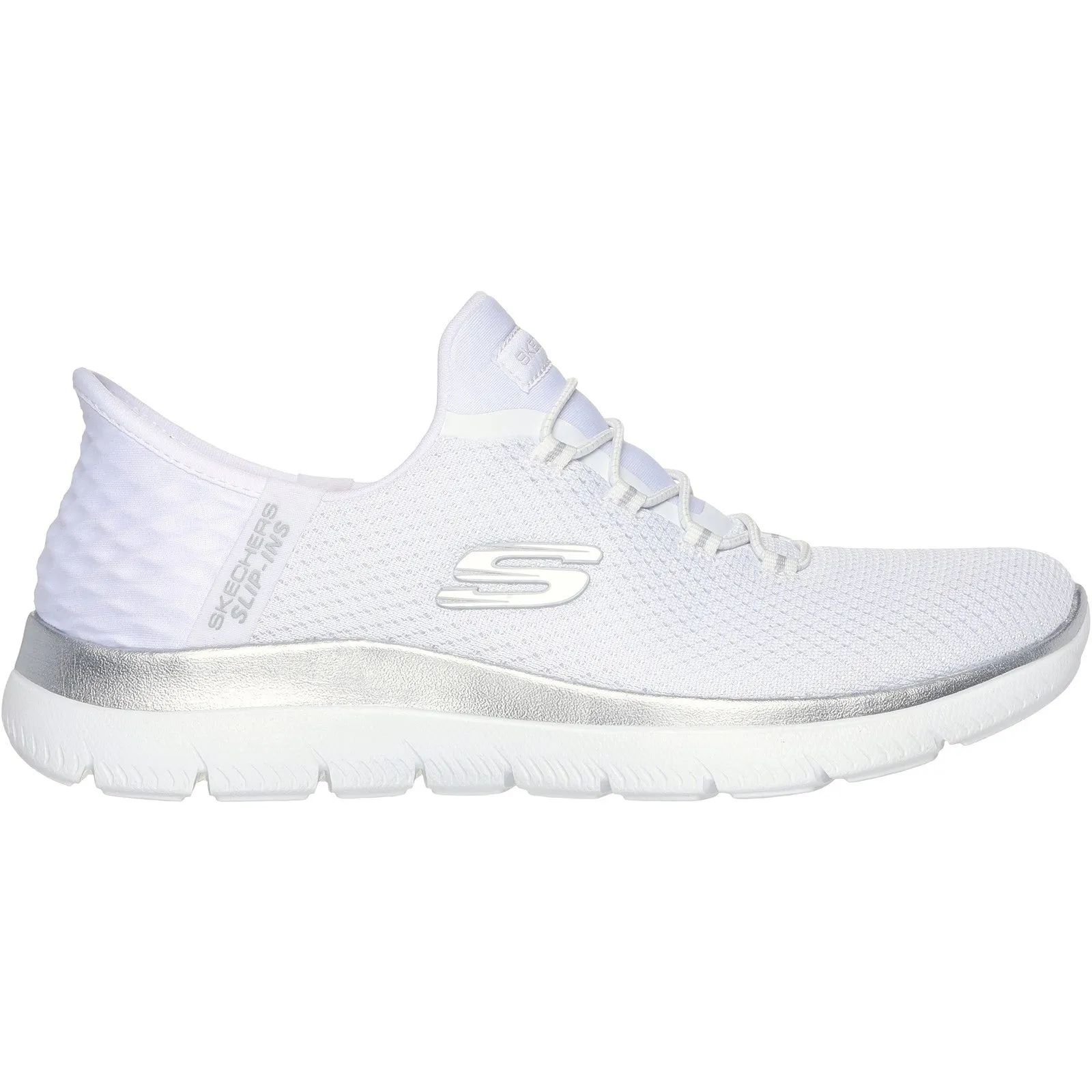 Women's Wide Fit Skechers 150123 Slip-ins Summits Diamond Dream Trainer